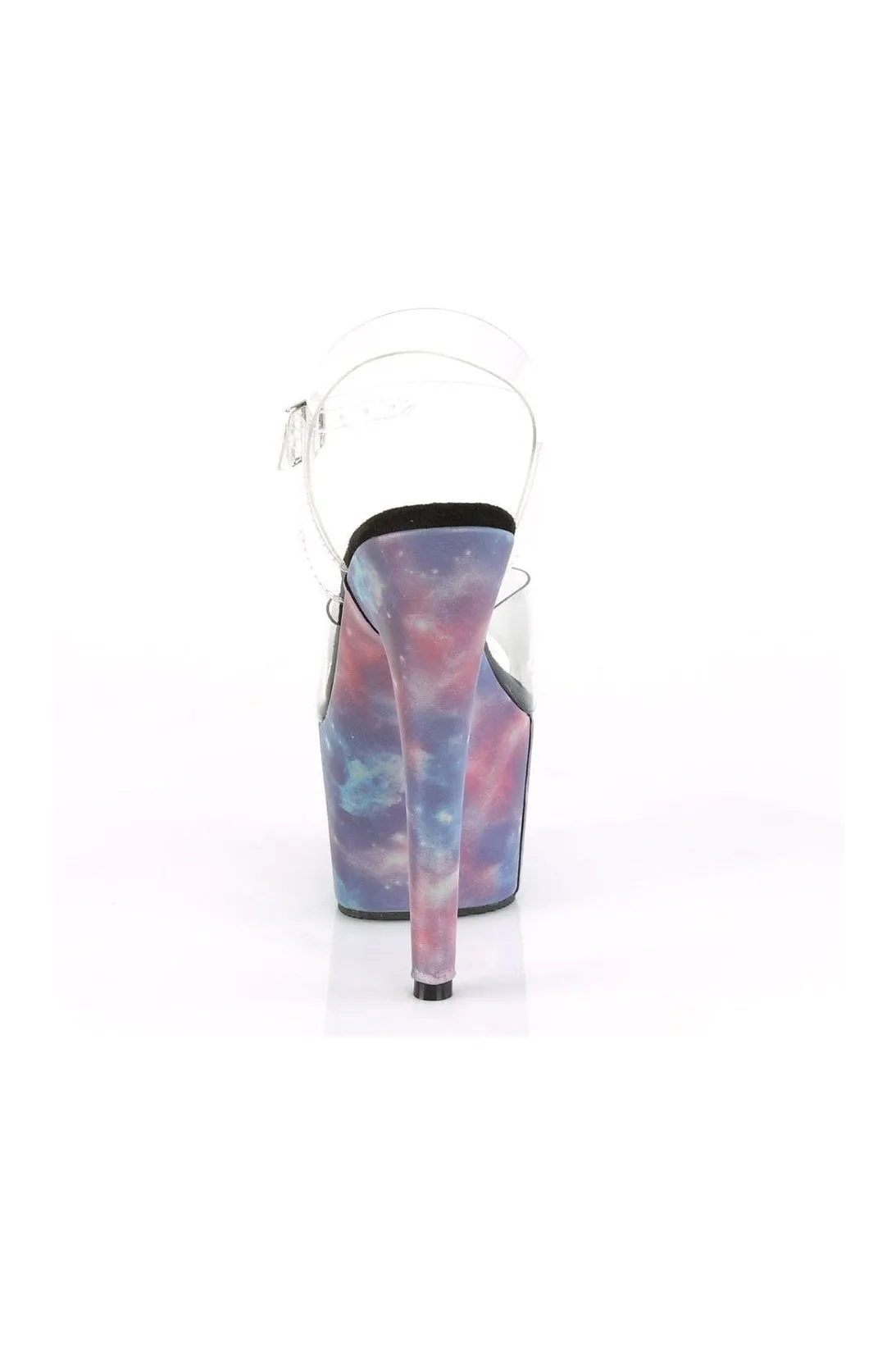 ADORE-708REFL Exotic Platform Sandal | Clear Vinyl